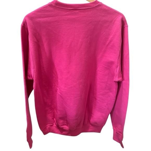 Port & Company NY Graphic Sweatshirt - Hot Pink, Size Medium - Picture 4 of 7